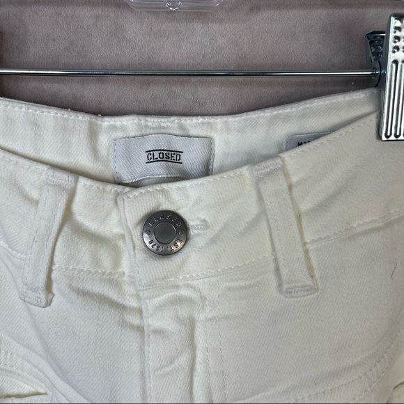 CLOSED Pedal Pusher White High Rise Straight Leg Jeans Women's Size IT 36 US 23 - Picture 9 of 9